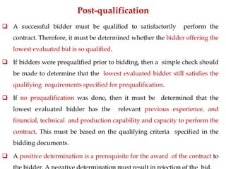 Bid Submission and Evaluation | PPTX