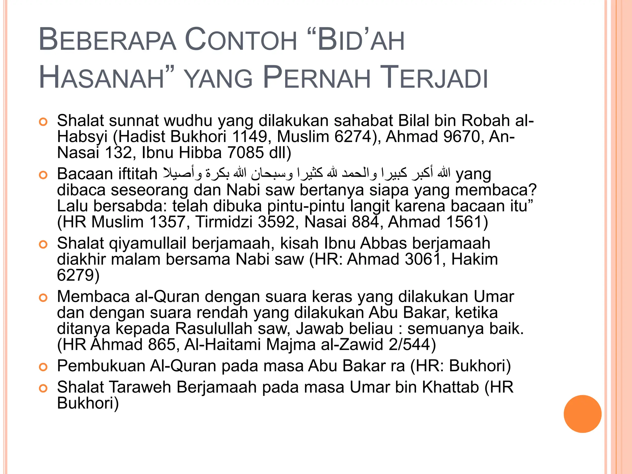 Fiqh Bid'ah (Pemahaman mendalam mengenai Bid'ah) | PPTX