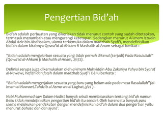contoh bid ah yang menarik dan efektif untuk proyek Anda