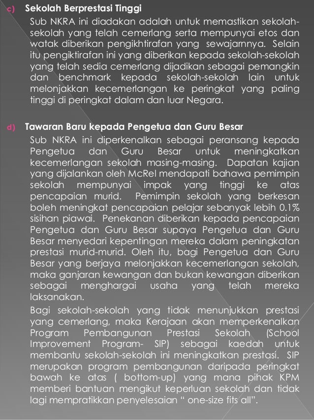 Bidang Keberhasilan Utama Nasional Nkra Pendidikan