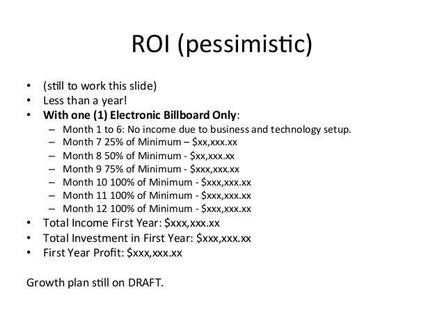 Roi for business plan