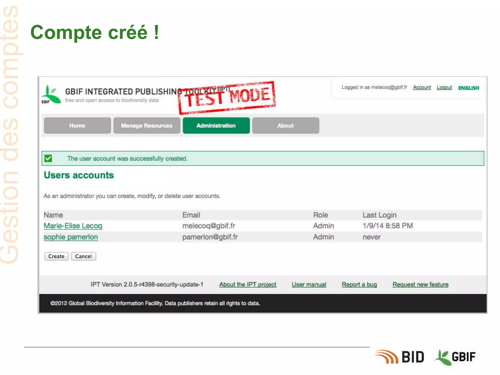 Compte créé !
Gestiondescomptes
 