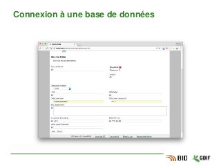 Connexion à une base de données
 