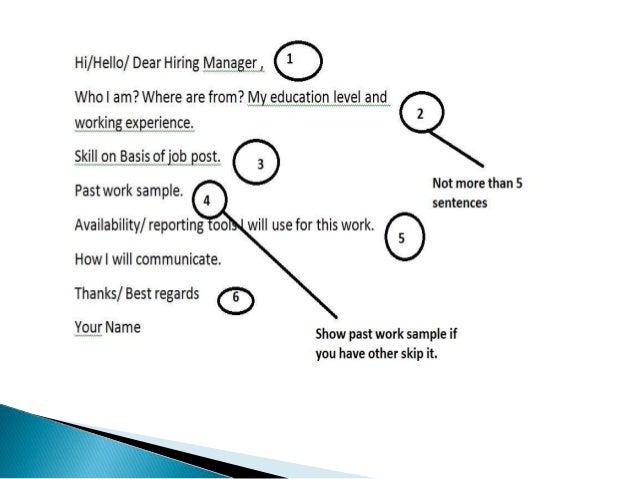 how to submit cover letter on upwork com freelancer com
