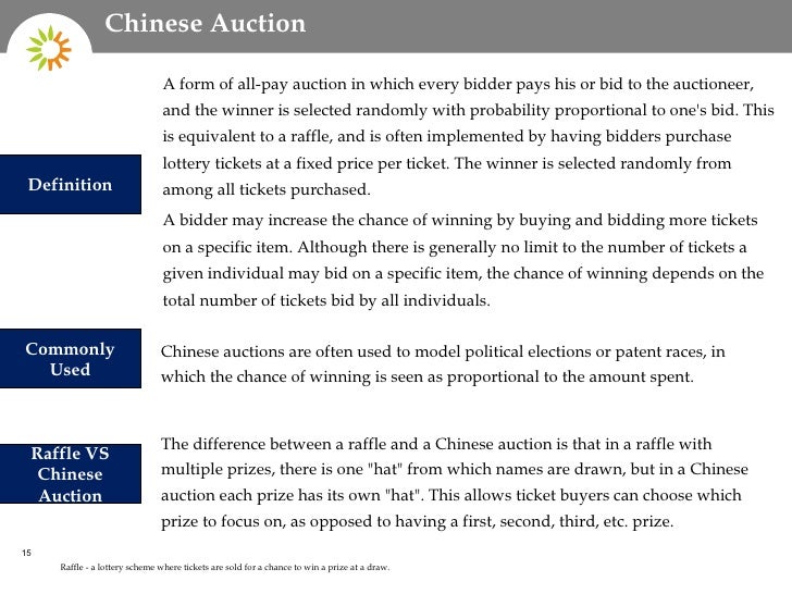 chinese auction ticket prices