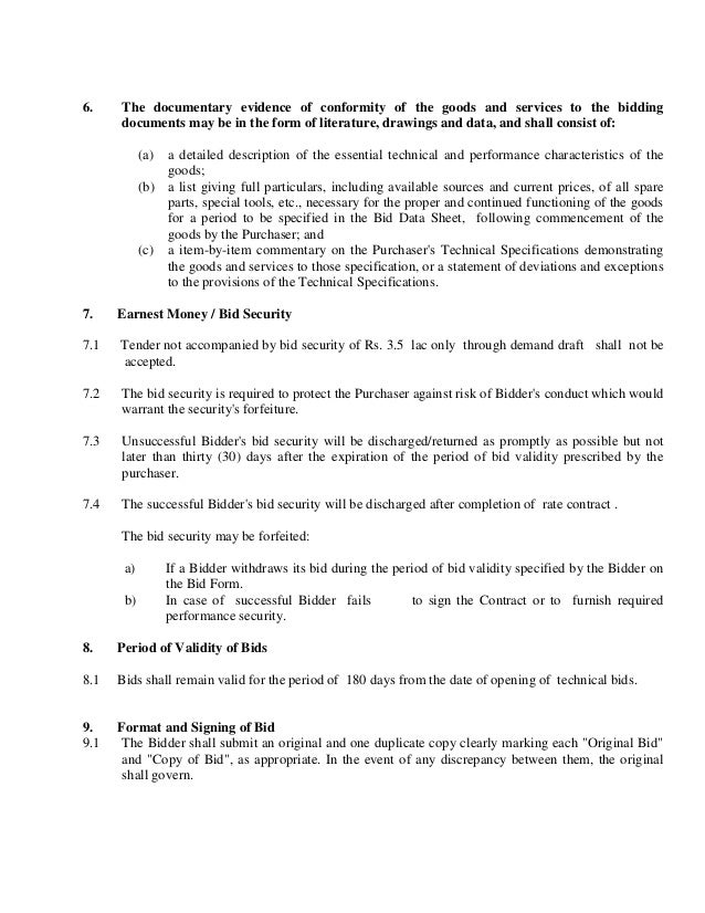 sample bid document document Bid Solar for Himachal Pradesh in