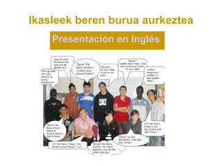 Ikasleek beren burua aurkeztea
    Presentación en Inglés
 