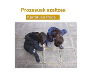 Prozesuak azaltzea
  Karratuen froga
 