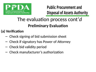 Bid Evaluation Revised.pptx bid evaluation process | PPTX