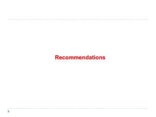 Recommendations
 