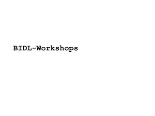 BIDL-Workshops 
