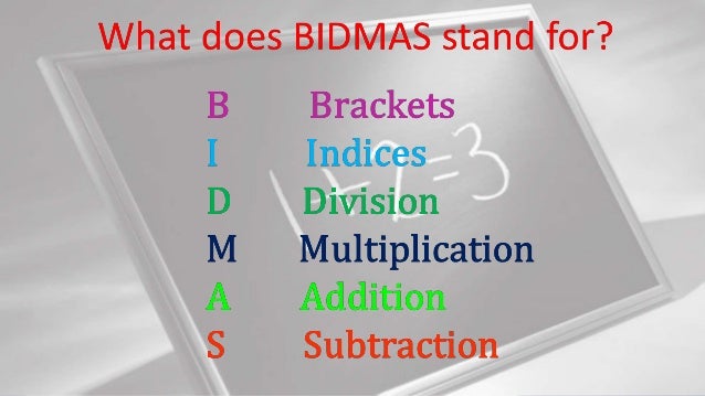 Bidmas/Bodmas Risvision