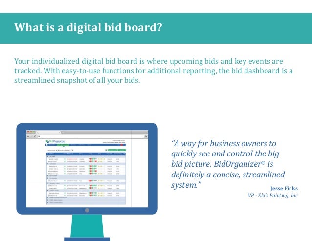 faq s understanding bidorganizer a construction bid tracking softw