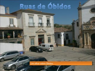 Um olhar sobre Óbidos.  
