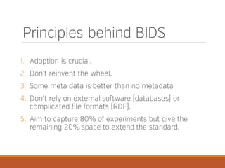 Brain Imaging Data Structure and Center for Reproducible Neuroscince | PPT