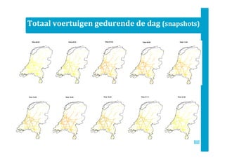 Totaal voertuigen gedurende de dag (snapshots)
 