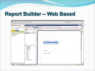 Report Builder – Web Based 