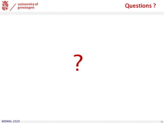 WISMAL 2020 52
Questions ?
?
 