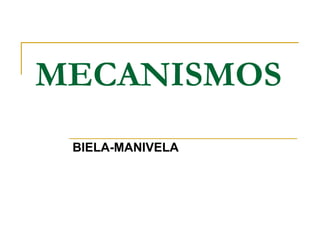 MECANISMOS BIELA-MANIVELA 