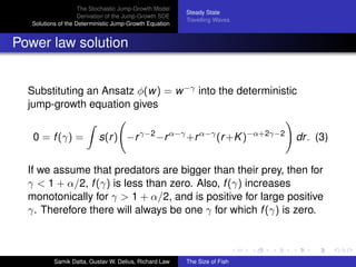 A stochastic Model for the Size Spectrum in a Marine Ecosystem | PDF