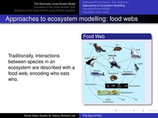 A stochastic Model for the Size Spectrum in a Marine Ecosystem | PDF