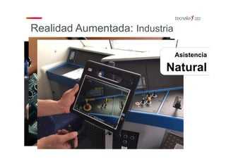 Realidad Aumentada: Industria
Asistencia
Natural
 