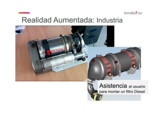 Asistencia al usuario
para montar un filtro Diesel
Realidad Aumentada: Industria
 
