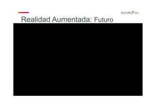 Lentillas
Realidad Aumentada: Futuro
 