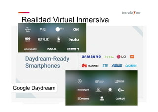 Realidad Virtual Inmersiva
Google Daydream
 