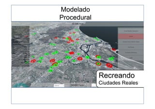 Modelado
Procedural
Recreando
Ciudades Reales
 