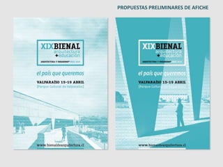 PROPUESTAS PRELIMINARES DE AFICHE 
 