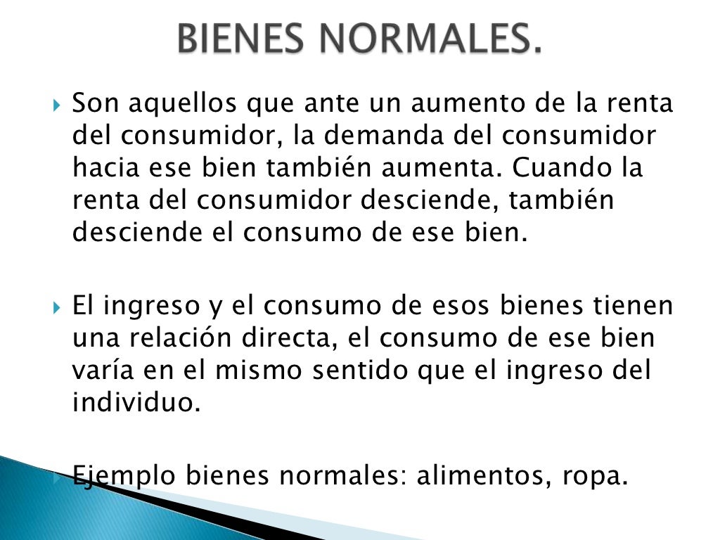 Ejemplo de bienes normales, inferiores, de lujo y de primera necesida… Ejemplo de bienes normales, inferiores, de lujo y de primera necesida…