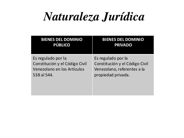 Bienes de dominio publico y privado