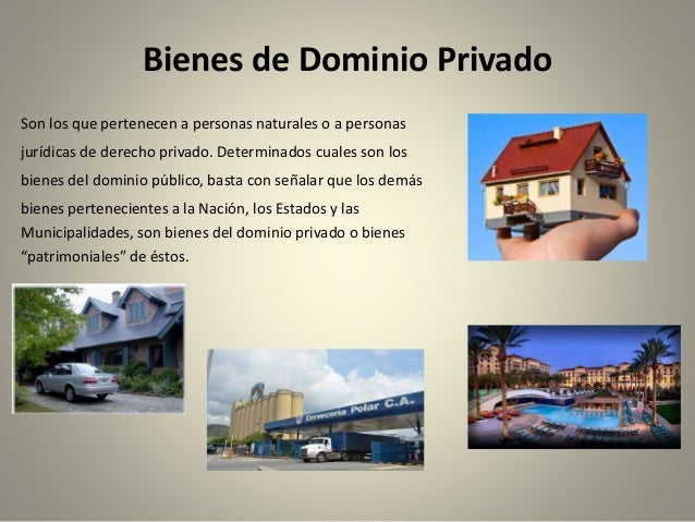 Bienes del dominio publico y dominio privado