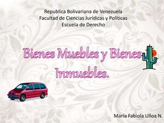 Republica Bolivariana de Venezuela 
Facultad de Ciencias Jurídicas y Políticas 
Escuela de Derecho 
María Fabiola Ulloa N. 
 