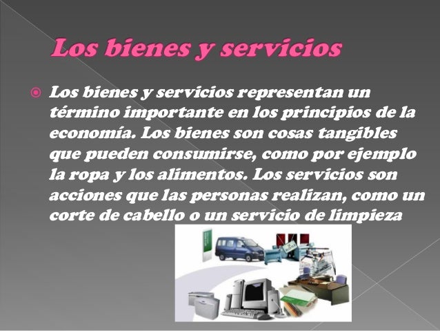 Bienes y servicios