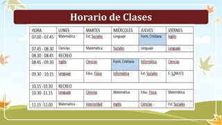 Horario de Clases
 