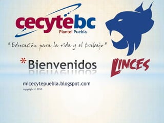 micecytepuebla.blogspot.com copyright© 2010 Bienvenidos PlantelPuebla 