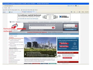 Formulaire de recherche