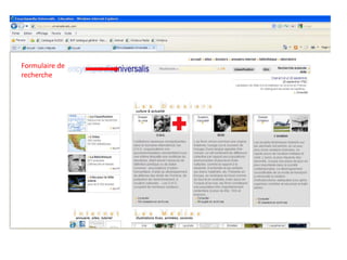 Formulaire de recherche