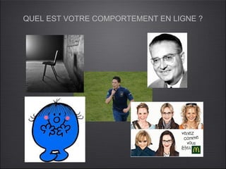 QUEL EST VOTRE COMPORTEMENT EN LIGNE ?
 