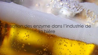Utilisation des enzyme dans l’industrie de
la bière

 