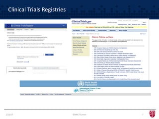 Clinical Trials Registries
1/23/17 ©MRCT Center 7
 