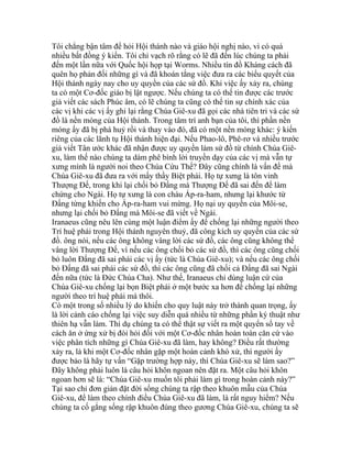 Tôi chẳng bận tâm để hỏi Hội thánh nào và giáo hội nghị nào, vì có quá
nhiều bất đồng ý kiến. Tôi chỉ vạch rõ rằng có lẽ đã đến lúc chúng ta phải
đến một lần nữa với Quốc hội họp tại Worms. Nhiều tín đồ Kháng cách đã
quên họ phản đối những gì và đã khoán tắng việc đưa ra các biểu quyết của
Hội thánh ngày nay cho uy quyền của các sứ đồ. Khi việc ấy xảy ra, chúng
ta có một Cơ-đốc giáo bị lật ngược. Nếu chúng ta có thể tin được các trước
giả viết các sách Phúc âm, có lẽ chúng ta cũng có thể tin sự chính xác của
các vị khi các vị ấy ghi lại rằng Chúa Giê-xu đã gọi các nhà tiên tri và các sứ
đồ là nền móng của Hội thánh. Trong tâm trí anh bạn của tôi, thì phần nền
móng ấy đã bị phá huỷ rồi và thay vào đó, đã có một nền móng khác: ý kiến
riêng của các lãnh tụ Hội thánh hiện đại. Nếu Phao-lô, Phê-rơ và nhiều trước
giả viết Tân ước khác đã nhận được uy quyền làm sứ đồ từ chính Chúa Giê-
xu, làm thế nào chúng ta dám phê bình lời truyền dạy của các vị mà vẫn tự
xưng mình là người noi theo Chúa Cứu Thế? Đây cũng chính là vấn đề mà
Chúa Giê-xu đã đưa ra với mấy thầy Biệt phái. Họ tự xưng là tôn vinh
Thượng Đế, trong khi lại chối bỏ Đấng mà Thượng Đế đã sai đến để làm
chứng cho Ngài. Họ tự xưng là con cháu Áp-ra-ham, nhưng lại khước từ
Đấng từng khiến cho Áp-ra-ham vui mừng. Họ nại uy quyền của Môi-se,
nhưng lại chối bỏ Đấng mà Môi-se đã viết về Ngài.
Iranaeus cũng nêu lên cùng một luận điểm ấy để chống lại những người theo
Trí huệ phái trong Hội thánh nguyên thuỷ, đã công kích uy quyền của các sứ
đồ. ông nói, nếu các ông không vâng lời các sứ đồ, các ông cũng không thể
vâng lời Thượng Đế, vì nếu các ông chối bỏ các sứ đồ, thì các ông cũng chối
bỏ luôn Đấng đã sai phái các vị ấy (tức là Chúa Giê-xu); và nếu các ông chối
bỏ Đấng đã sai phái các sứ đồ, thì các ông cũng đã chối cả Đấng đã sai Ngài
đến nữa (tức là Đức Chúa Cha). Như thế, Iranaeus chỉ dùng luận cứ của
Chúa Giê-xu chống lại bọn Biệt phái ở một bước xa hơn để chống lại những
người theo trí huệ phái mà thôi.
Có một trong số nhiều lý do khiến cho quy luật này trở thành quan trọng, ấy
là lời cảnh cáo chống lại việc suy diễn quá nhiều từ những phần ký thuật như
thiên hạ vẫn làm. Thí dụ chúng ta có thể thật sự viết ra một quyển sổ tay về
cách ăn ở ứng xử bị đòi hỏi đối với một Cơ-đốc nhân hoàn toàn căn cứ vào
việc phân tích những gì Chúa Giê-xu đã làm, hay không? Điều rất thường
xảy ra, là khi một Cơ-đốc nhân gặp một hoàn cảnh khó xử, thì người ấy
được bảo là hãy tự vấn “Gặp trường hợp này, thì Chúa Giê-xu sẽ làm sao?”
Đây không phải luôn là câu hỏi khôn ngoan nên đặt ra. Một câu hỏi khôn
ngoan hơn sẽ là: “Chúa Giê-xu muốn tôi phải làm gì trong hoàn cảnh này?”
Tại sao chỉ đơn giản đặt đời sống chúng ta rập theo khuôn mẫu của Chúa
Giê-xu, để làm theo chính điều Chúa Giê-xu đã làm, là rất nguy hiểm? Nếu
chúng ta cố gắng sống rập khuôn đúng theo gương Chúa Giê-xu, chúng ta sẽ
 