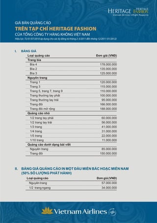 Bieu gia quang cao heritage 2011 - IFM Media