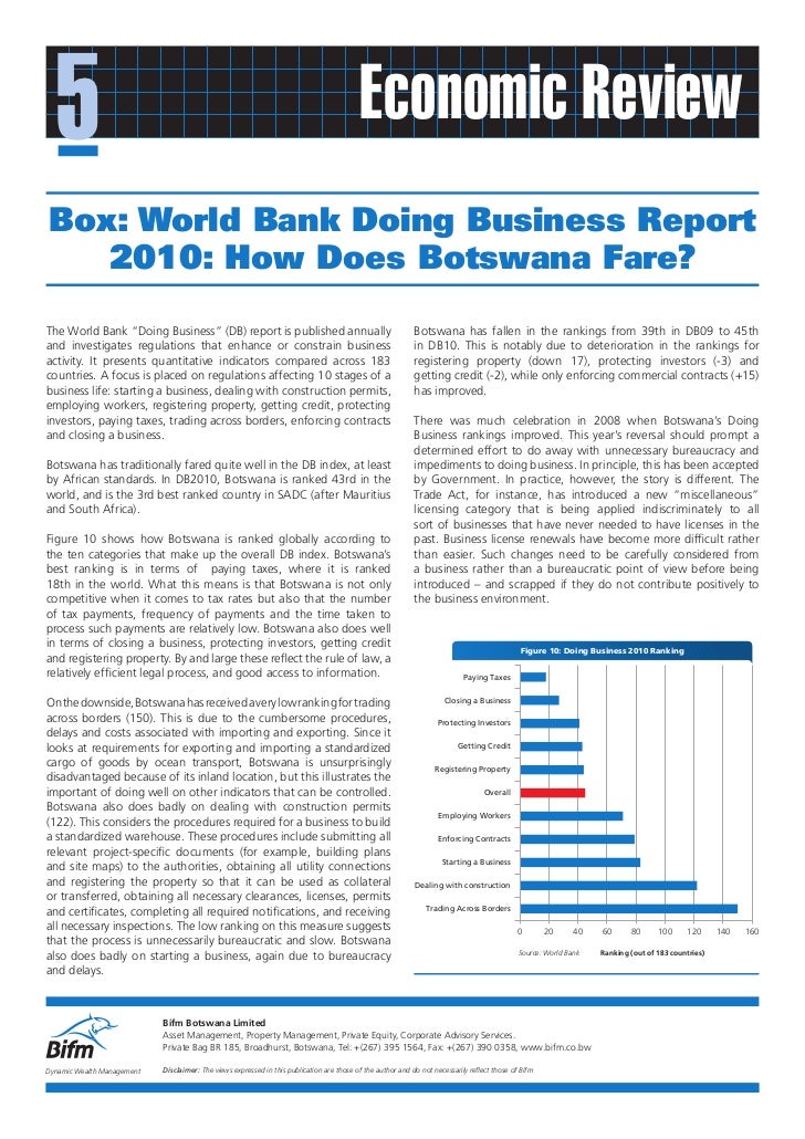 2009 Q3 Feature On World Bank Doing Business Indicators