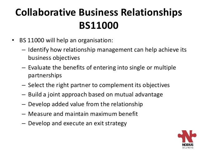 An Introduction to BS 11000 - Collaborative Business Relationships