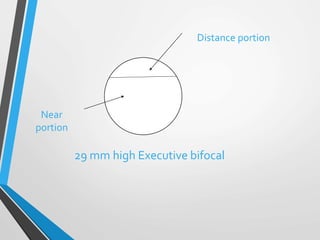 29 mm high Executive bifocal
Distance portion
Near
portion
 