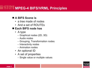 Npeg Tree MPEG-4 BIFS Overview | PPT