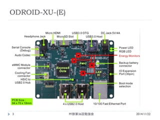 ODROID-XU-(E) 
3 
2014/11/22 
PF部第36回勉強会  